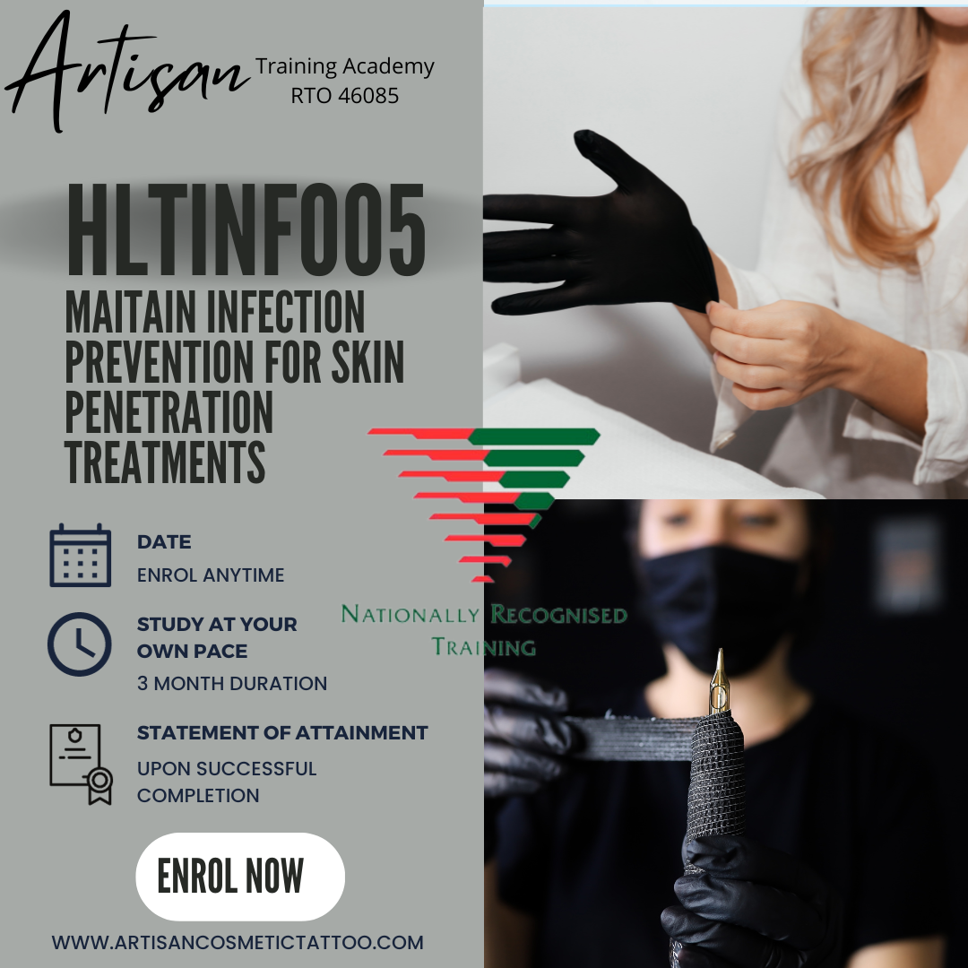 HLTINF005 Maintain infection prevention for skin penetration treatments