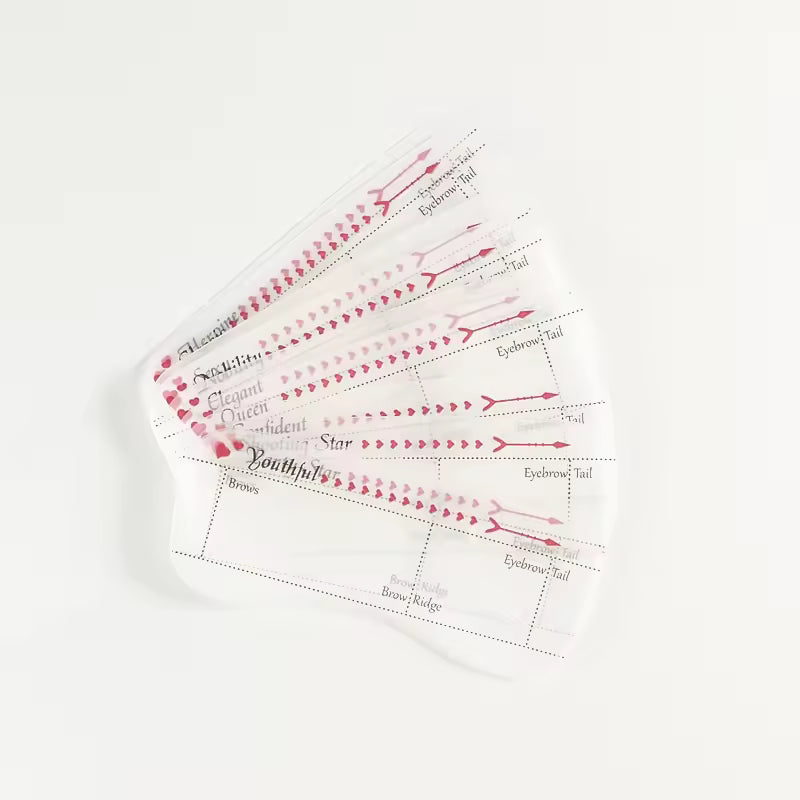Eyebrow Mapping Stencil Reusable 10Pcs/Set