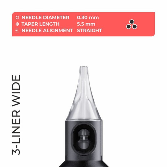 PMU needle Cheyenne 3-Liner 0.30 SLT (20 pcs.)