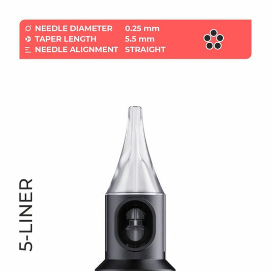 PMU needle Cheyenne 5-Liner 0.25 (20 pcs.)