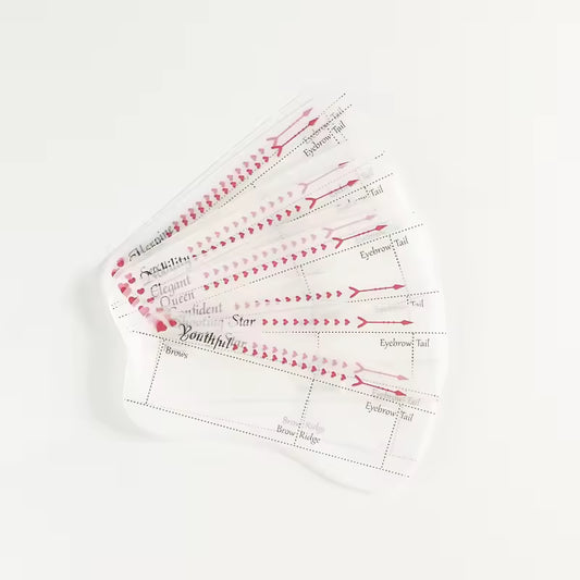 Eyebrow Mapping Stencil Reusable 10Pcs/Set
